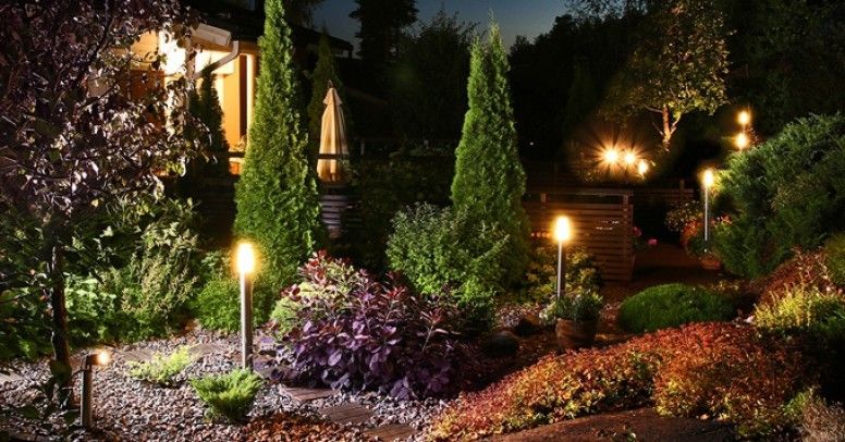i2 oswietlenie ogrodu jak podswietlac rosliny i dekoracje